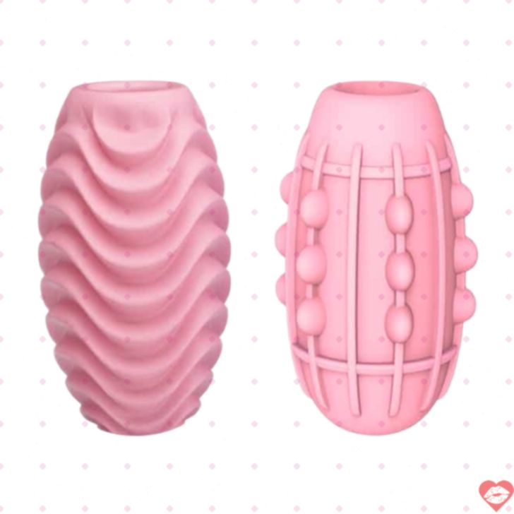Masturbator Baile Passionate Đôi Hồng TPR Mạnh