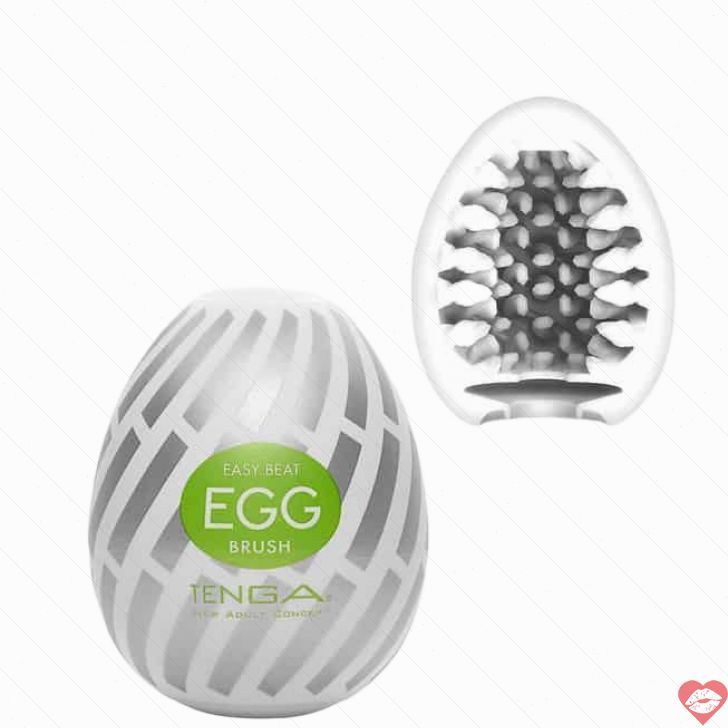 Tenga Egg Brush Trắng 6cm Siêu Mịn Thỏa Mãn