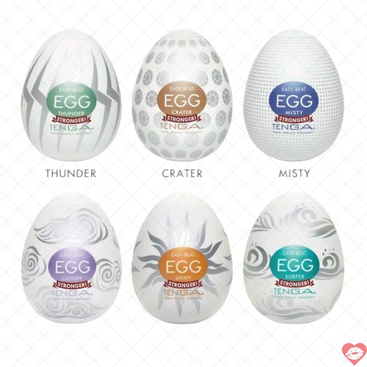 Bộ 6 Tenga Egg Hard-Boiled TPE đa dạng