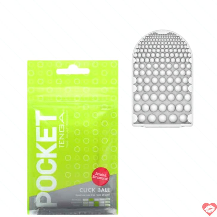 Tenga Pocket Click Ball Masturbator Xanh Siêu Mềm Bóp