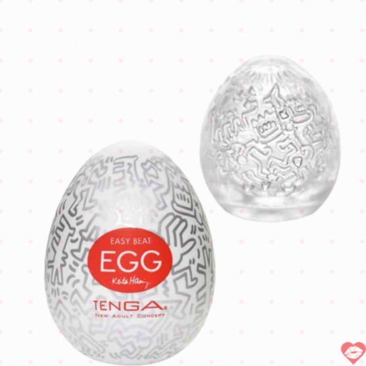Tenga Egg Keith Haring Party trắng TPE party kích thích