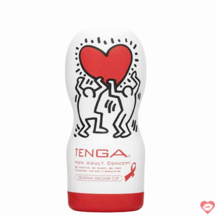 Tenga Keith Haring Vacuum Cup Trắng Hút Mạnh