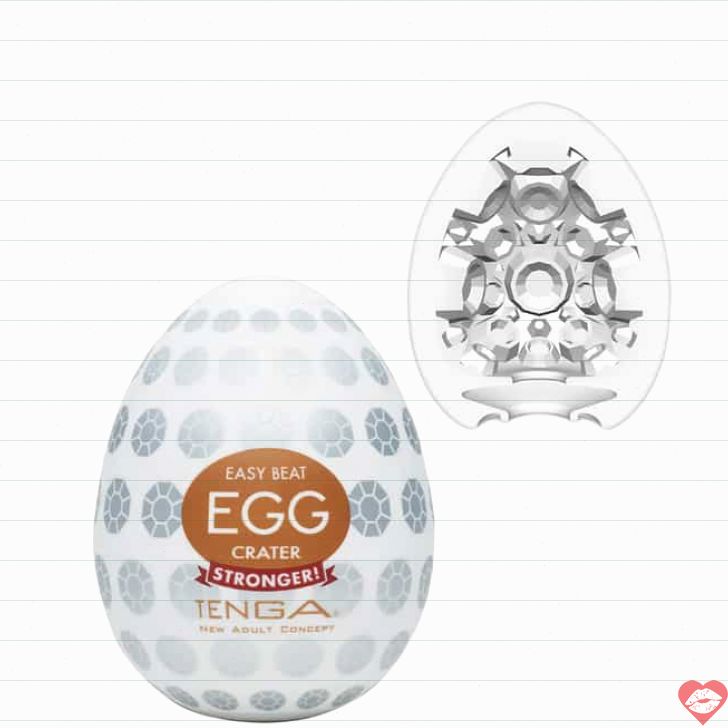 Tenga Egg Hard-Boiled Crater Trứng Bay Cup Trắng Siêu Mạnh