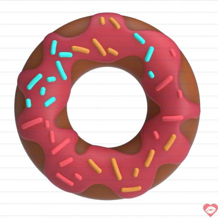 Pretty Love Berry Vòng Donut Hồng Siêu Mềm Kéo Dài