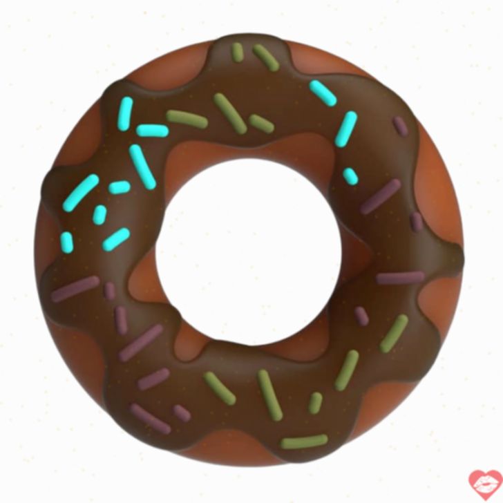 Vòng Đeo Dương Vật Pretty Love Choco Hình Bánh Donut Siêu Mềm
