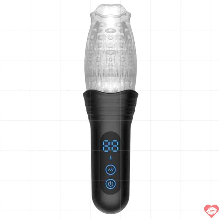 Masturbator Secwell SW21001 đen quay rung TPE siêu thực