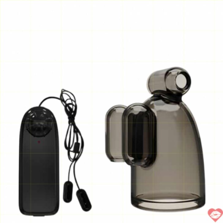 Baile Vibrating Crystal Cap III Đen Rung Đầu Siêu Mạnh