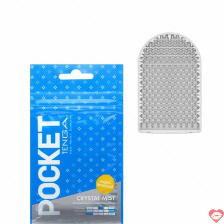 Tenga Pocket Crystal Mist Masturbator Xanh Siêu Nhỏ
