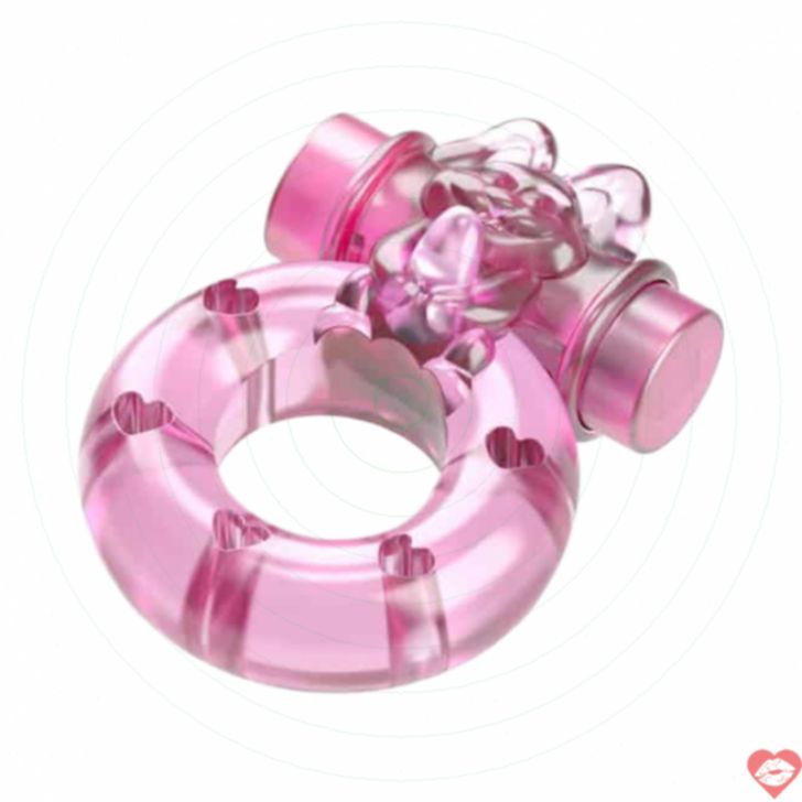 Baile Bunny ring hồng rung kéo giãn 1.8cm