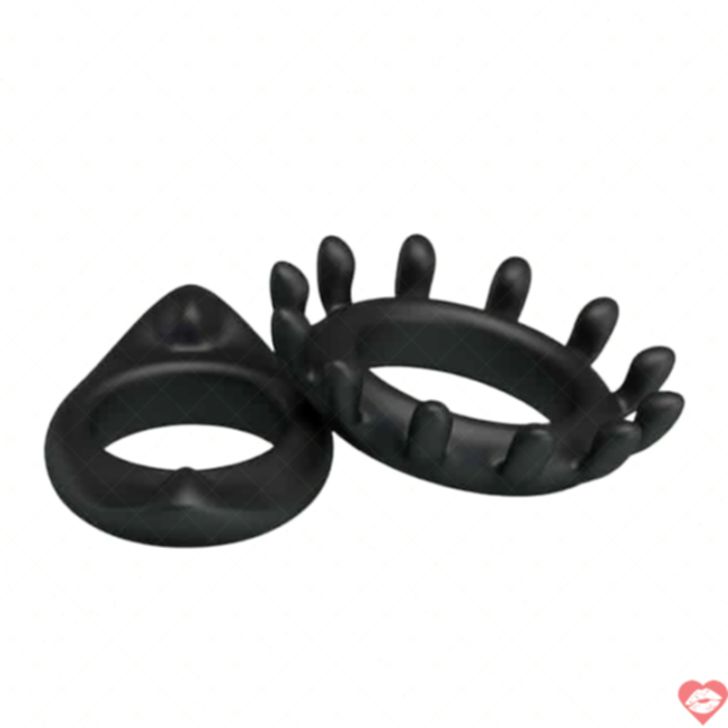 Baile Ring bộ vòng đeo dương vật đen bền bỉ