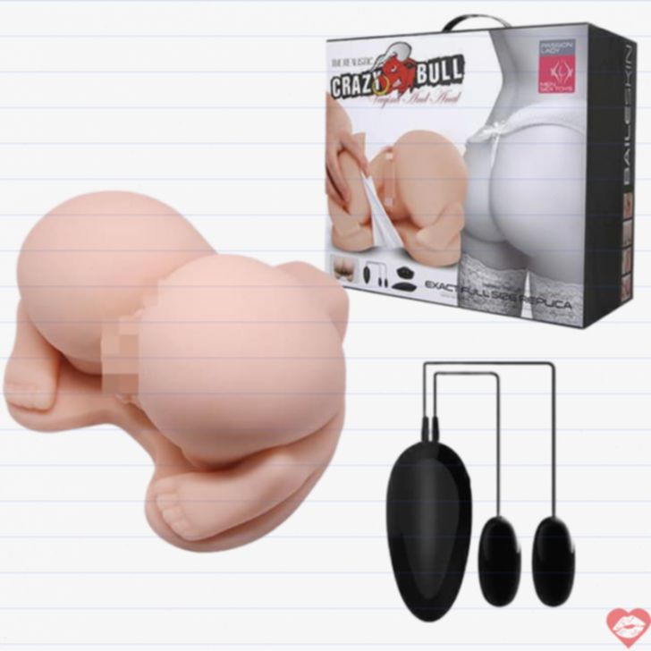 Baile Crazy Bull Masturbator 2 Lỗ Rung Thật 21cm
