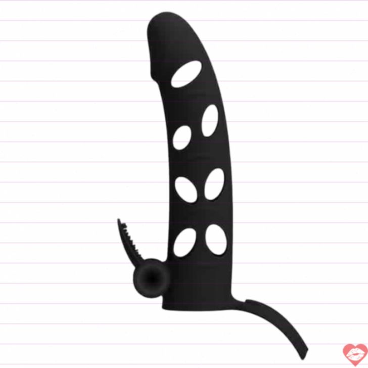 Pretty Love Nasadka Rung Kích Thích - Siêu Mềm 15cm Đen Huyền Bí