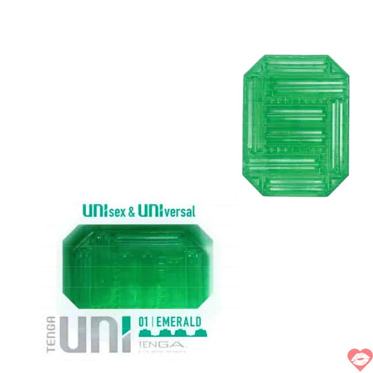 Tenga Uni 01 Emerald Xanh 2in1 Cặp Đôi Masturbator