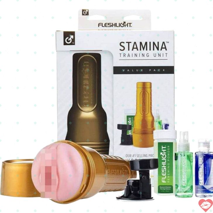 Fleshlight Stamina Set Onahole Giá Đỡ Lube Hoàn Chỉnh