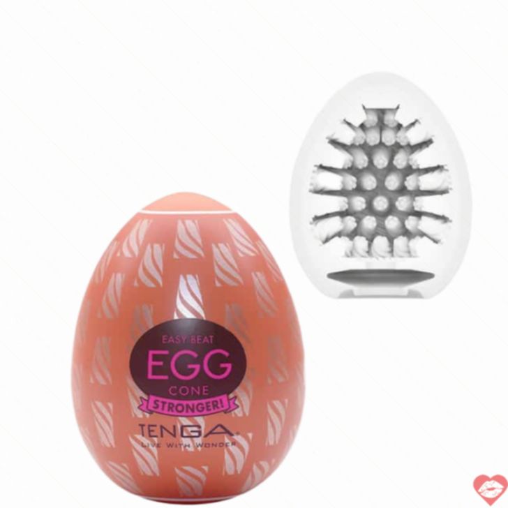 Tenga Egg Hard-Boiled Cone Trứng Trắng 7cm Siêu Bo