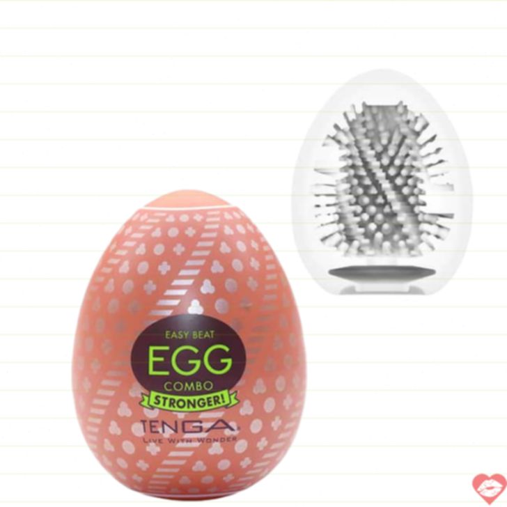 Tenga Egg Hard-Boiled Combo Trắng 7cm Siêu Chặt Mịn
