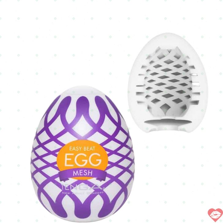 Tenga Egg Mesh Trắng Siêu nhỏ Kích thích mạnh