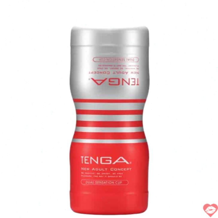 Tenga Dual Sensation Cup Đỏ 2 Lỗ Siêu Thú Vị