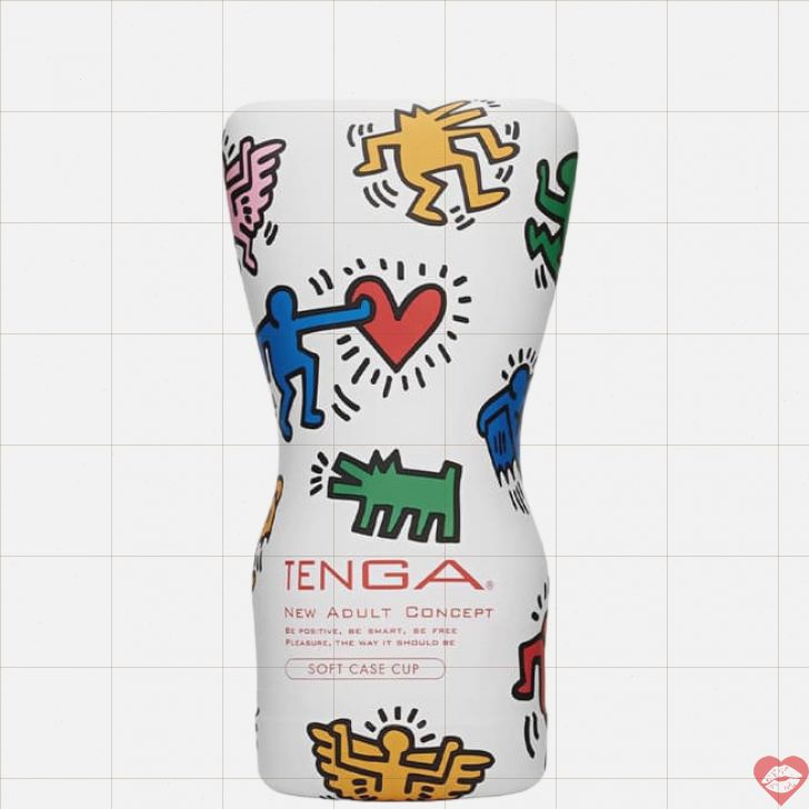 Masturbator Tenga Keith Haring Cup Trắng Siêu Mềm 6.5cm