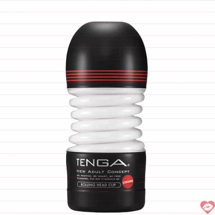 Tenga Rolling Head Cup Strong Đen 15.5cm Siêu Mạnh