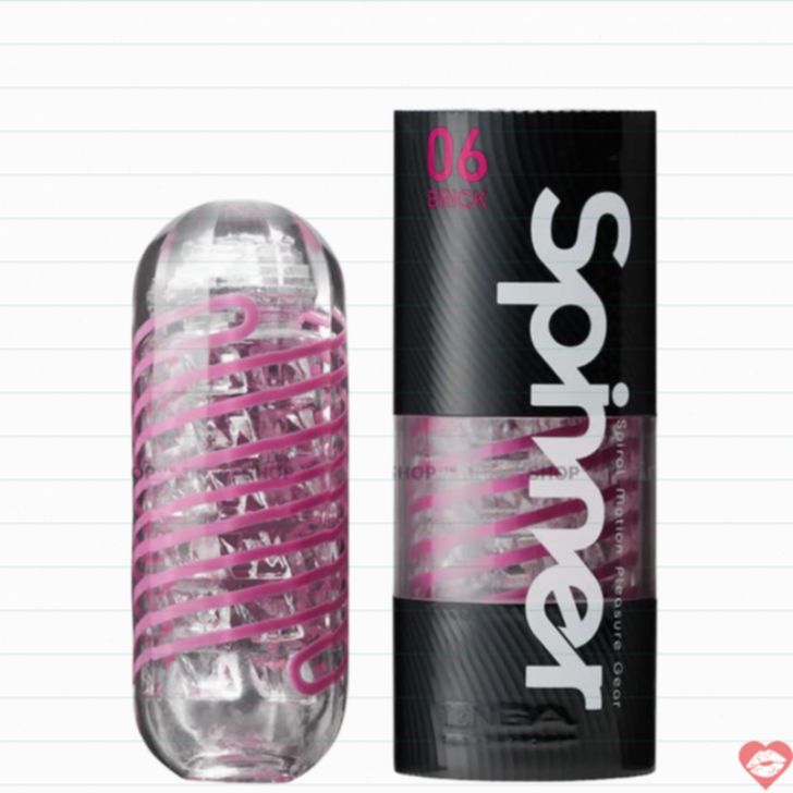 Masturbator Tenga Spinner 06 Brick TPE Mềm Siêu Kích Thích