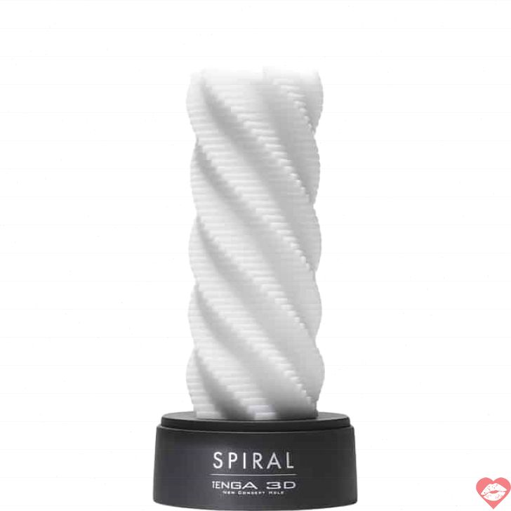 Tenga 3D Spiral Trắng Rung Xoắn Siêu Thú Vị