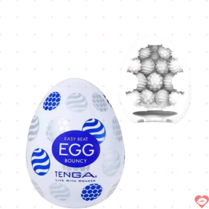 Tenga Egg Bouncy Masturbator Trắng Siêu Bật
