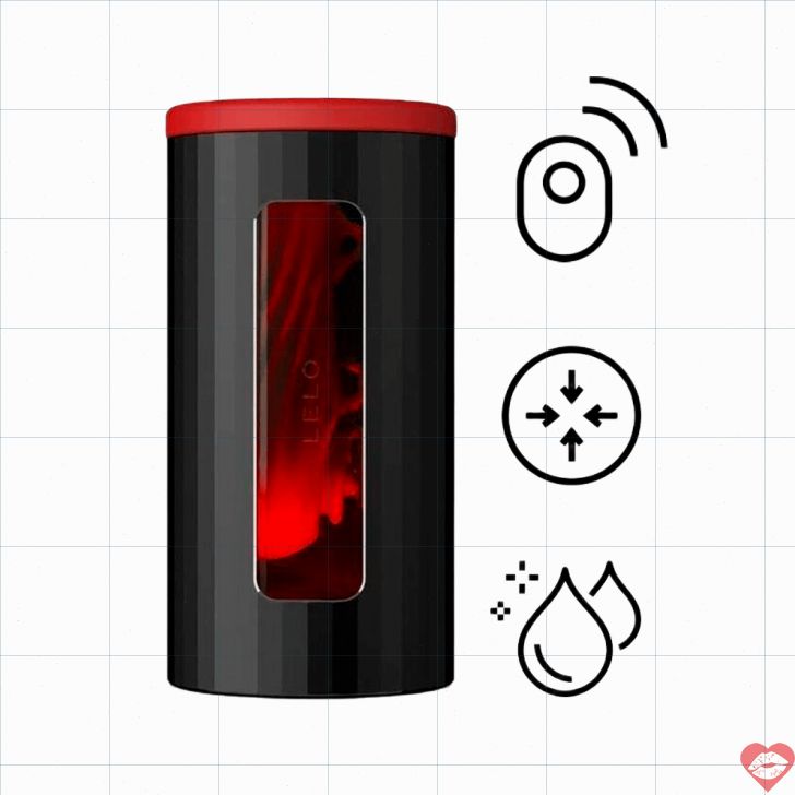 Lelo F1S V2A Máy Bay Cup Đỏ Âm Sóng Thổi