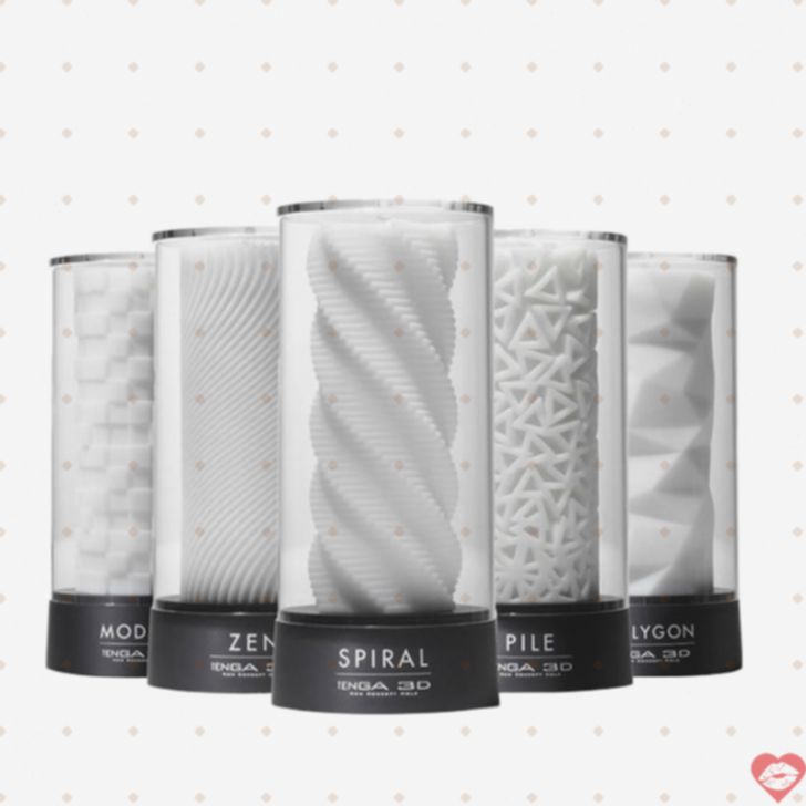 TENGA 3D Spiral onahole Nhật kháng khuẩn xoắn ốc