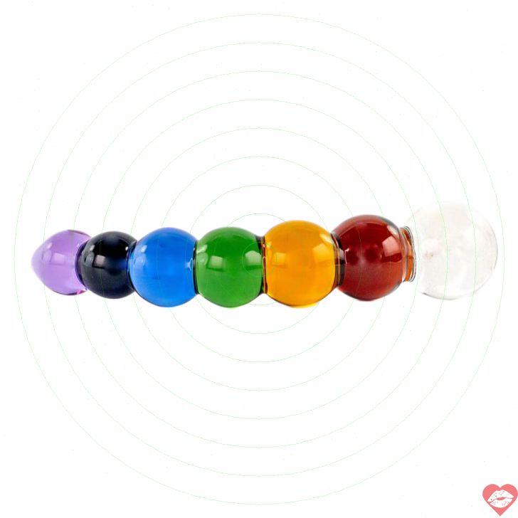 Crystal Delights Rainbow Bubble Dildo Cầu Vồng 