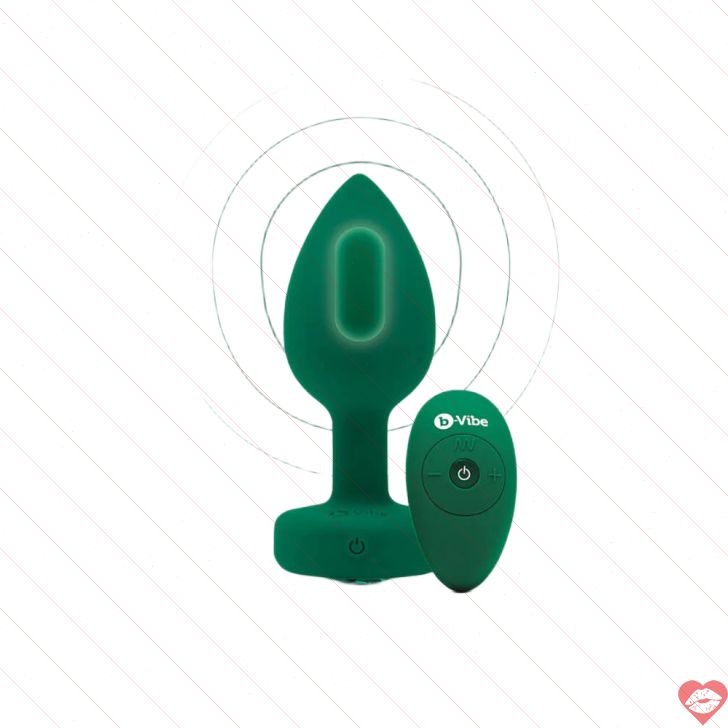 b-Vibe Jewel Plug rung remote đuôi kim cương sang chảnh 