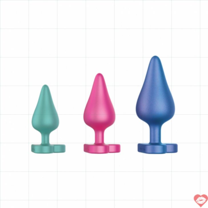 Bộ 3 Plug Silicone ROMP Luster Beginner An Toàn Tuyệt Đối 