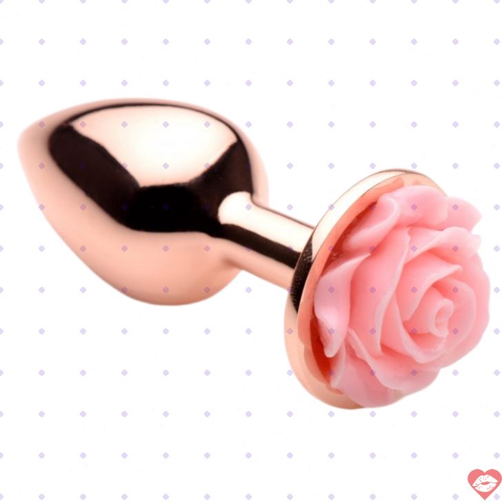 Booty Sparks Pink Rose Gold Plug Nhôm Sang 