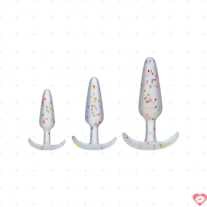 Anal Trainer Mood Pride Cầu Vồng Beginner 3 Miếng Dễ Dùng 