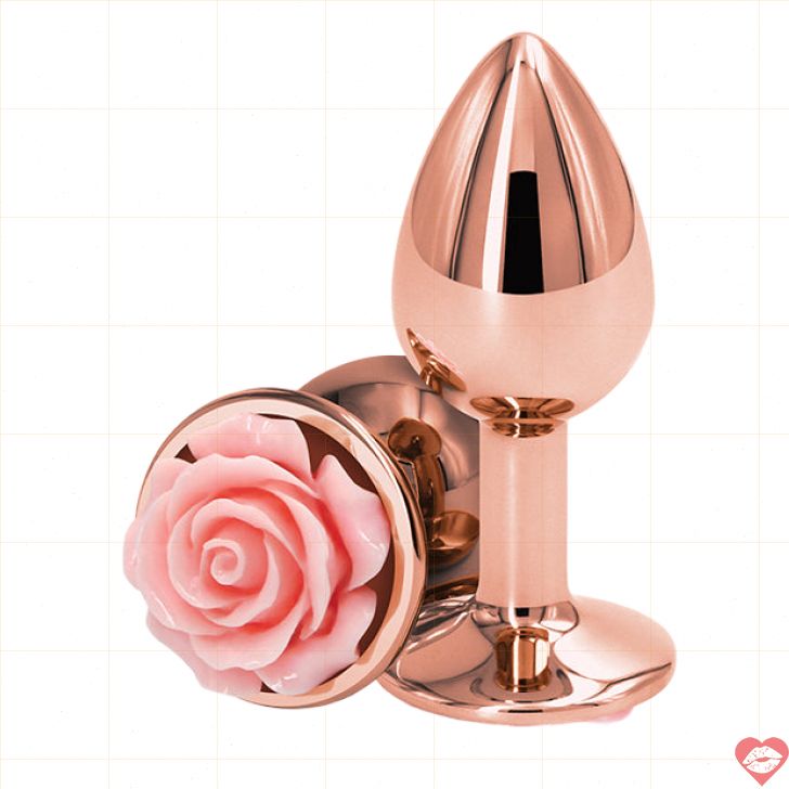 Plug Hậu Môn Rose Rear Assets Chrome Nhẹ Gợi Cảm 