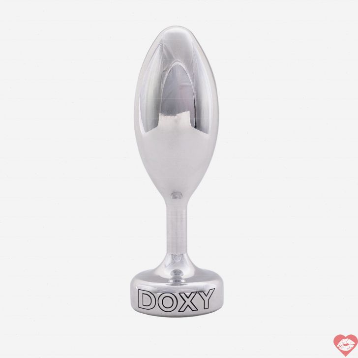 Doxy Smooth Butt Plug Kim Loại Rung Nóng Lạnh 