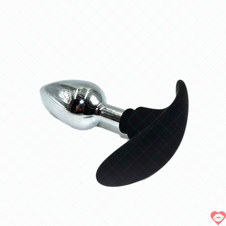 Kanikule Small Plug Anal Đeo Siêu Mềm Bạc 9cm