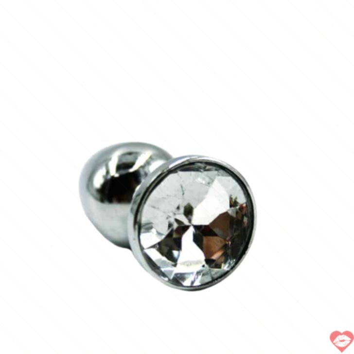 Kanikule Small Plug Kim Loại Bạc Crystal 2.7cm Sang Trọng