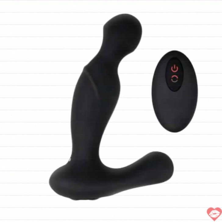 Adam Eve masажer tuyến tiền liệt quay ДУ đen