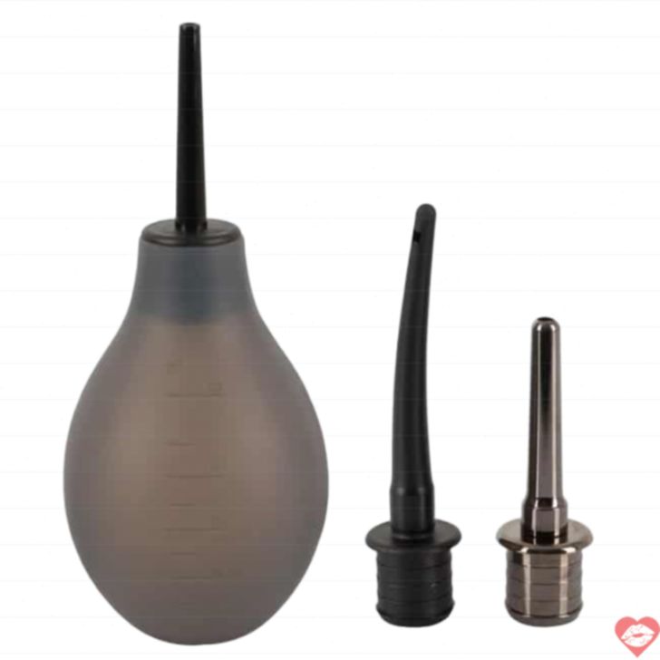 Rebel Anal Douche 3 Đầu Đen Kim Loại Siêu Sạch