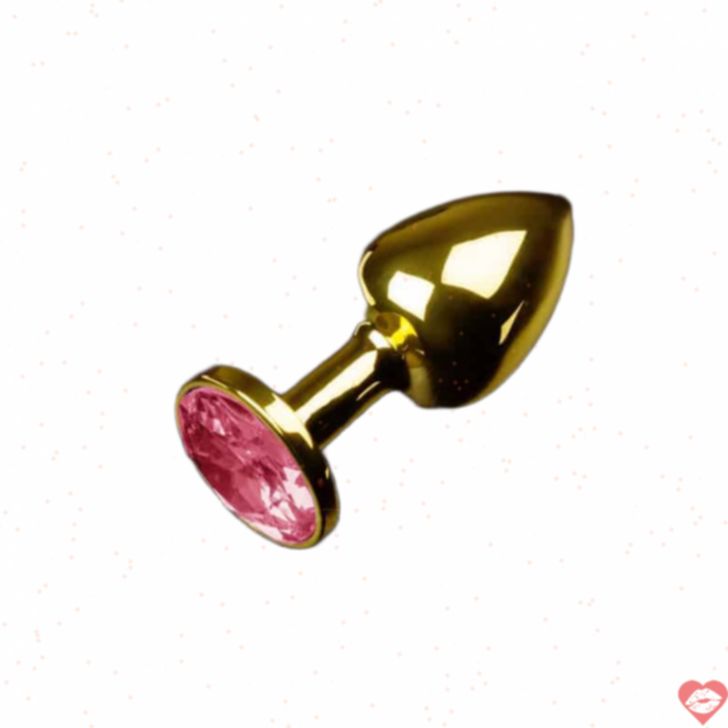 Pikantnye Plug Kim Cương Vàng Nhỏ 7cm An Toàn Sang Trọng