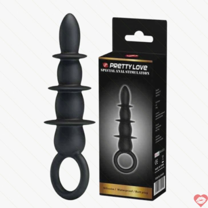Baile Pretty Love Anal Stimulator Đen Mịn 12cm