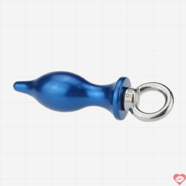 4sexdream plug vòng kim loại xanh 10.5cm