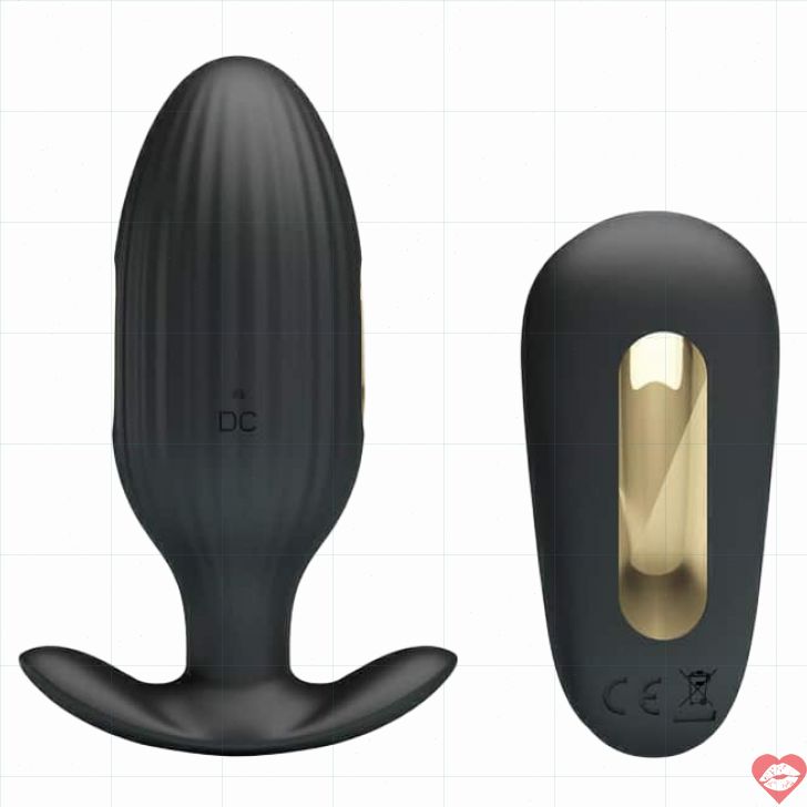 Pretty Love Royal Shock Anal Plug Đen Điện Giật