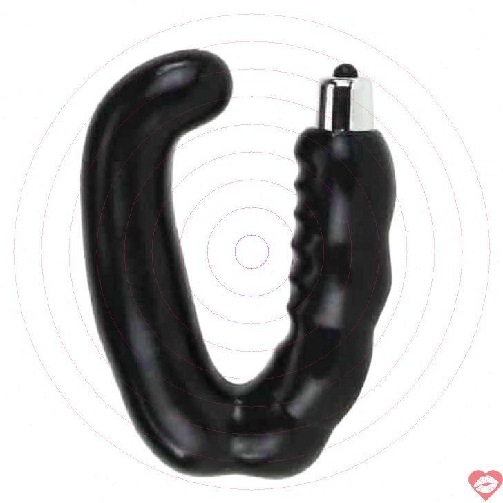 Baile Massager TPR Rung Prostate Clit Đen