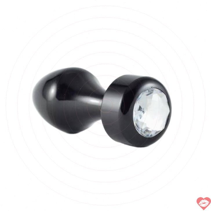 Plug Anal LoveToys Kim Loại Đen Kim Cương