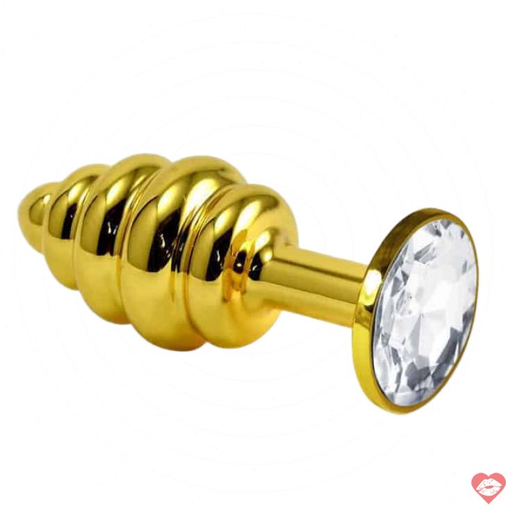LoveToys Butt Plug Rãnh Vàng Đá Quý Hấp Dẫn