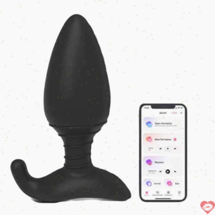 Lovense Hush M Nút Đít Rung App Đen 12.1cm Mạnh