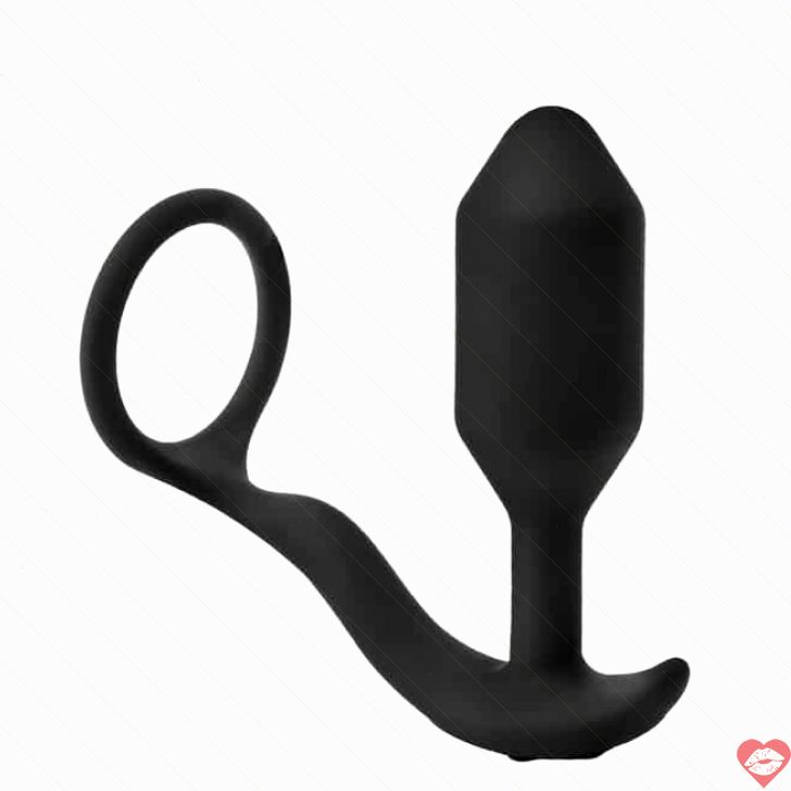 b-Vibe Snug Tug M Plug Rung Vòng Đen 4cm Kéo Siết