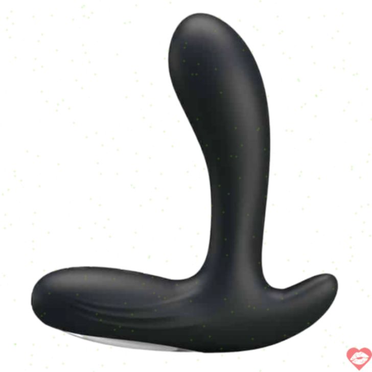 Vibro prostate Pretty Love Backie đen silicone 10cm mạnh